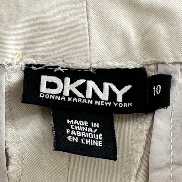 DKNY Womens Stretch Cotton Pants 10 with Hem Width Adjustment Detail NICE! - Picture 3 of 13
